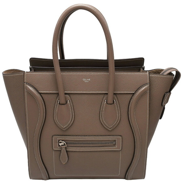Celine luggage micro shopper tote bag greige Grey beige handbag - Picture 1 of 7